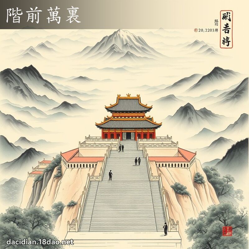 階前萬裏 配图