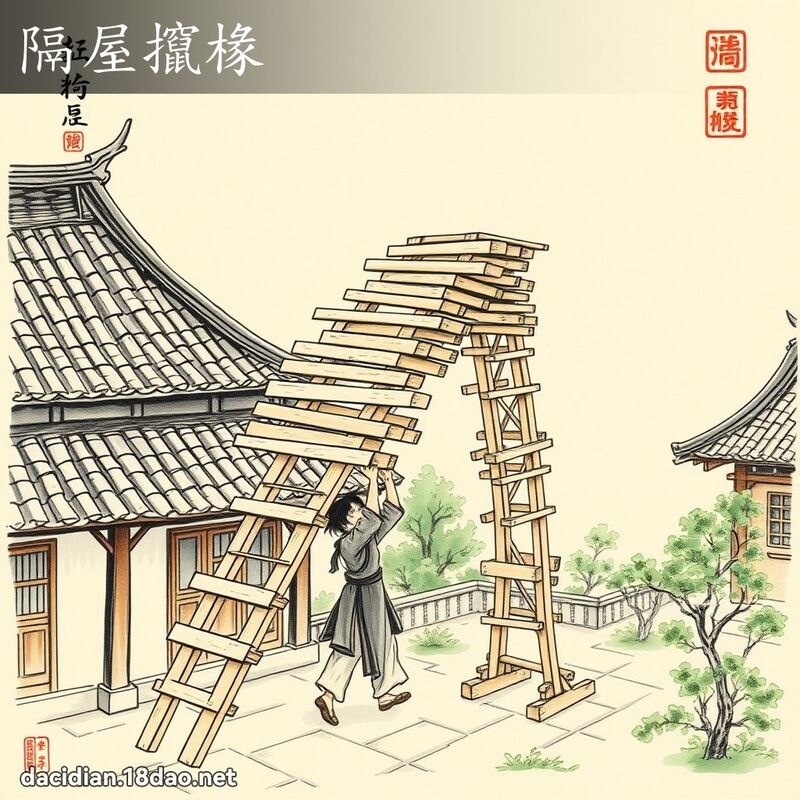 隔屋攛椽 配图