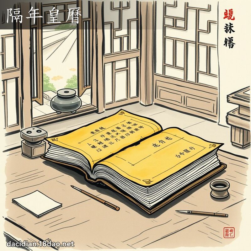 隔年皇曆 配图