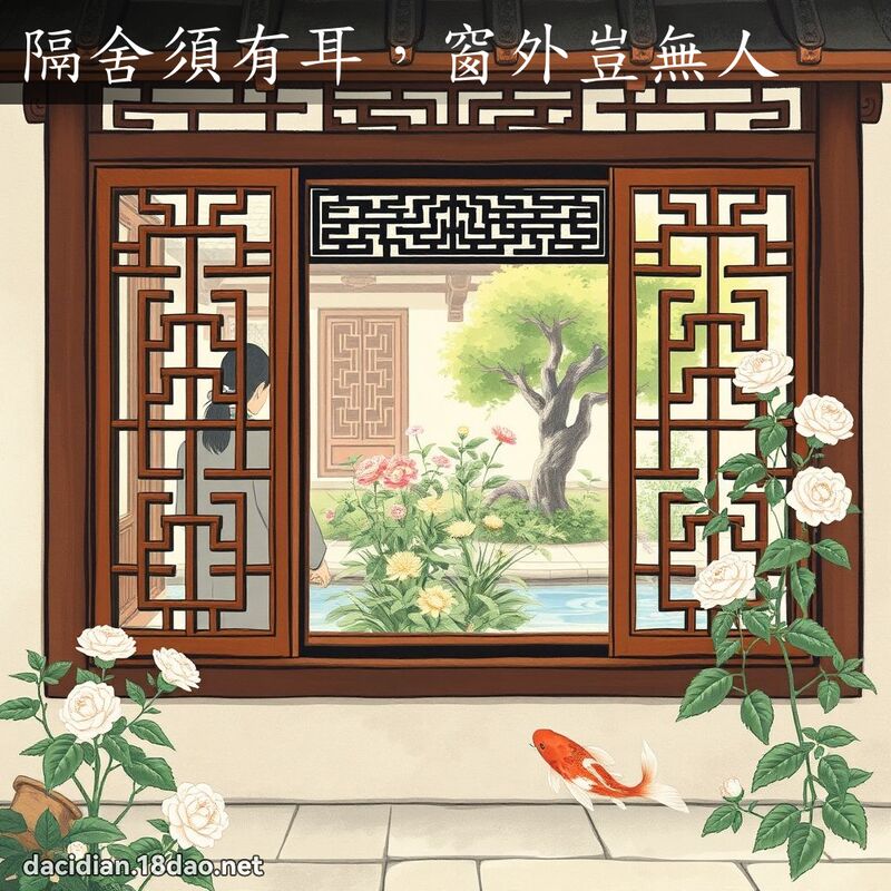 隔舍須有耳,窗外豈無人 配图