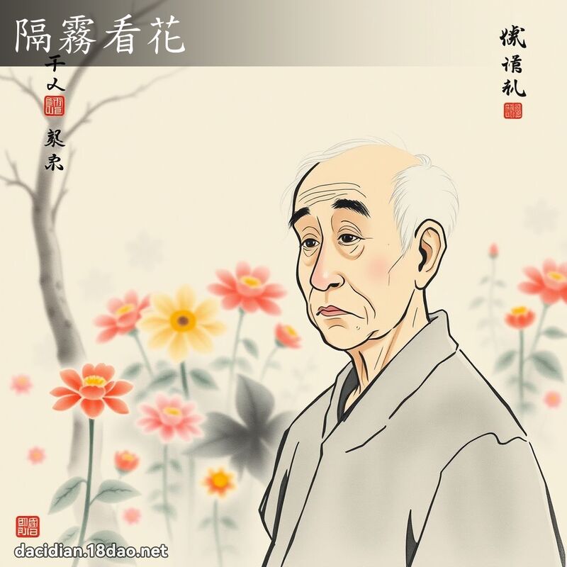 隔霧看花 配图