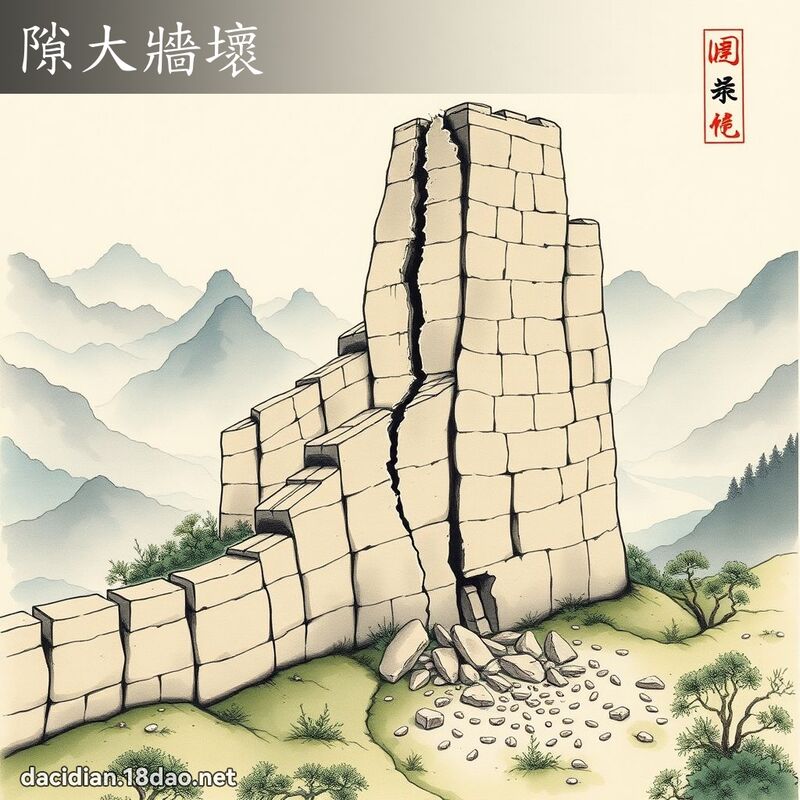 隙大牆壞 配图
