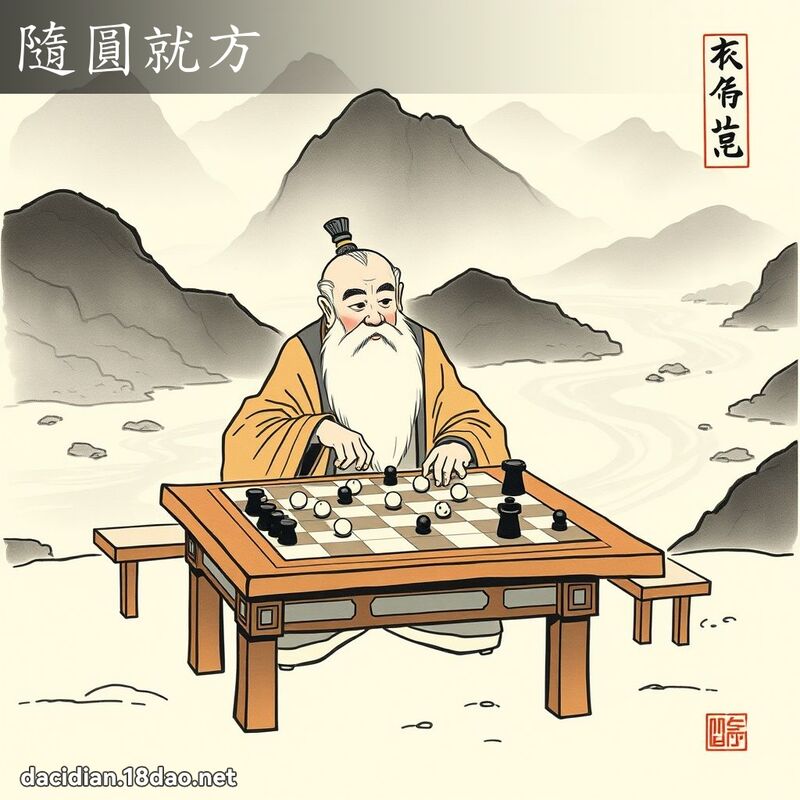 隨圓就方 配图