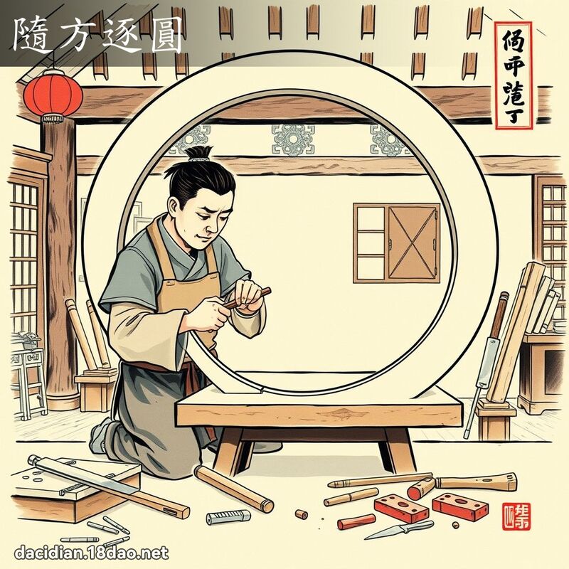 隨方逐圓 配图