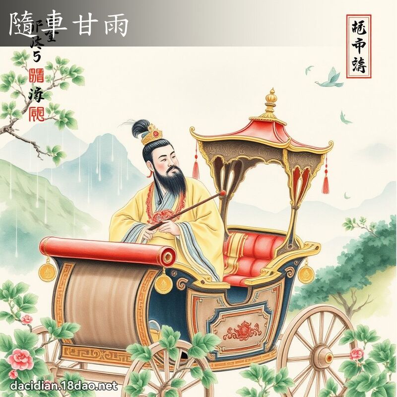 隨车甘雨 配图