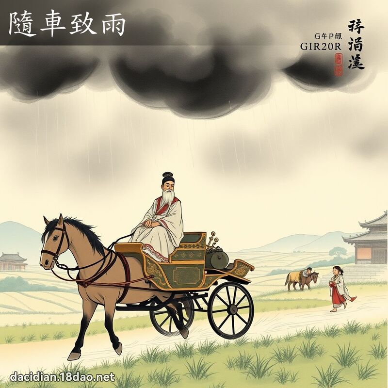 隨车致雨 配图