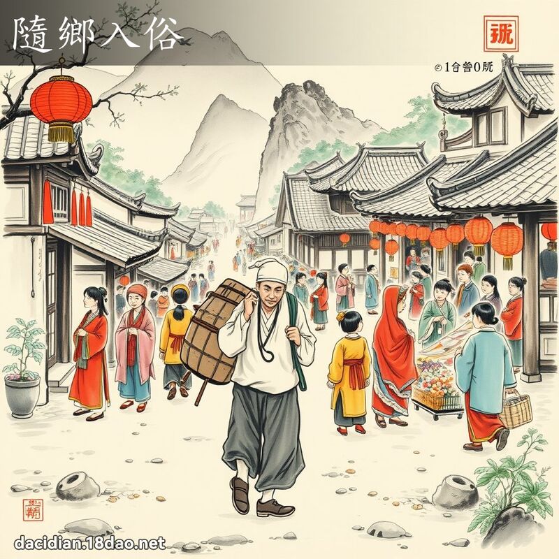 隨乡入俗 配图