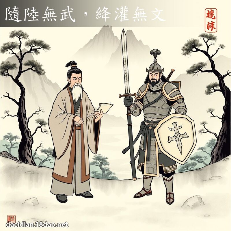 隨陆无武,絳灌无文 配图