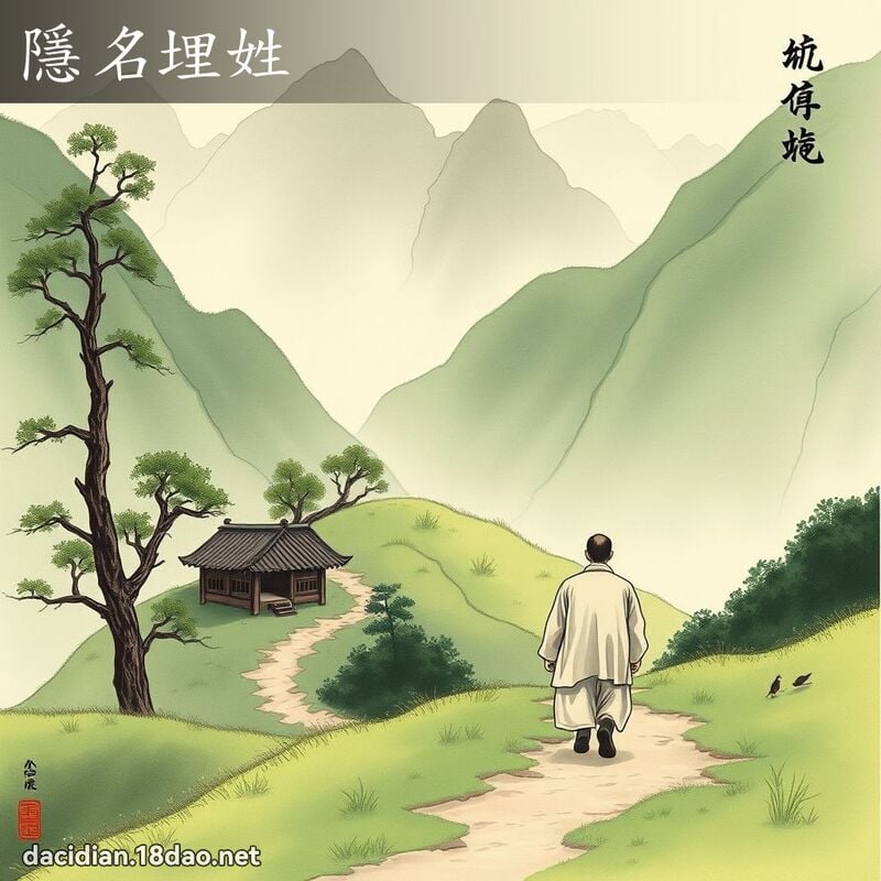 隱名埋姓 配图