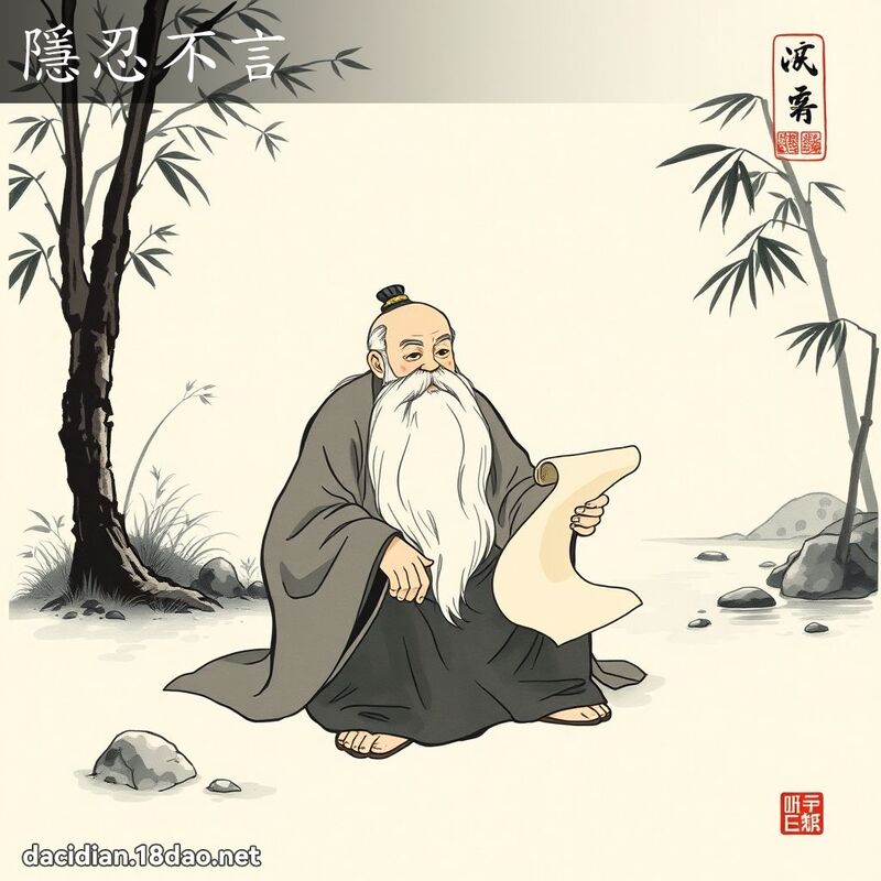 隱忍不言 配图