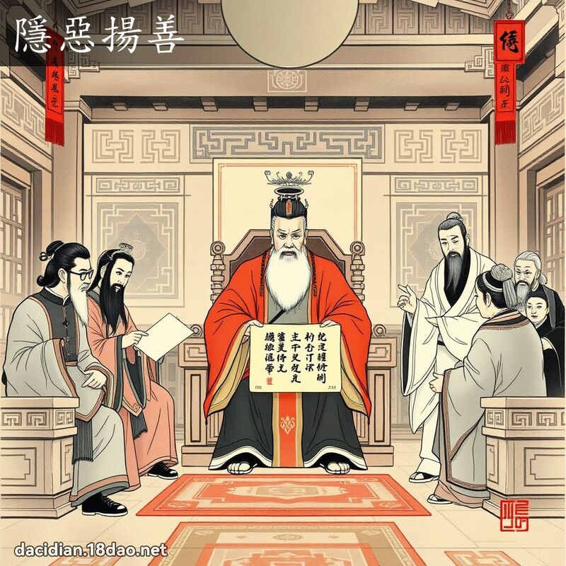 隱恶扬善 配图