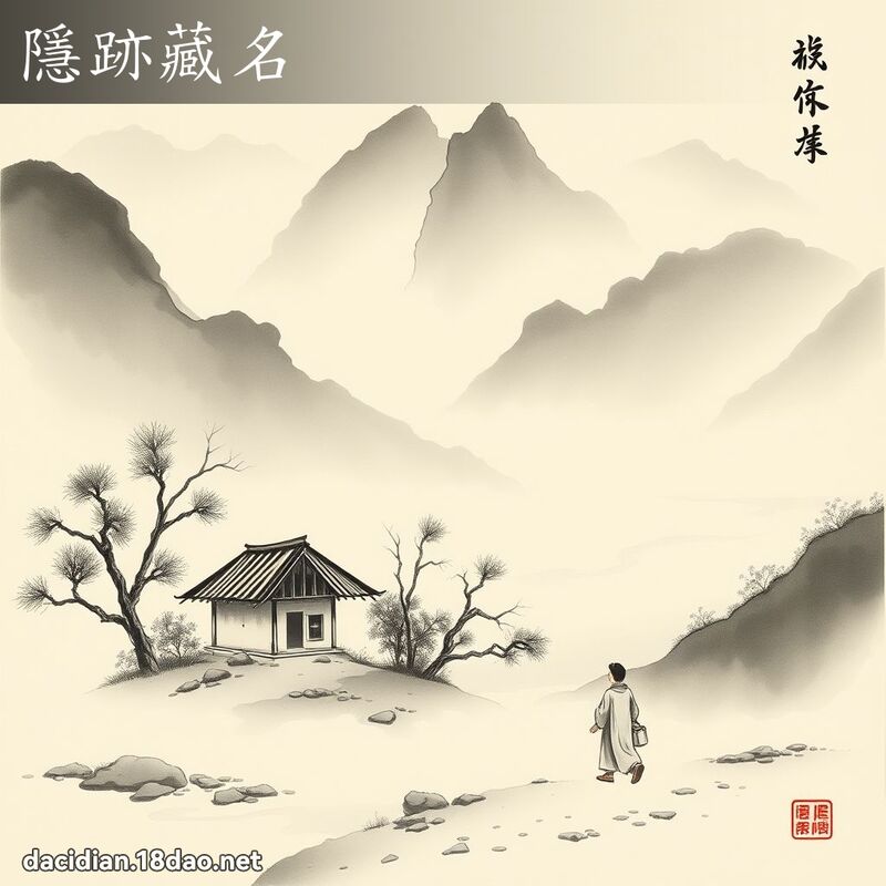 隱跡藏名 配图