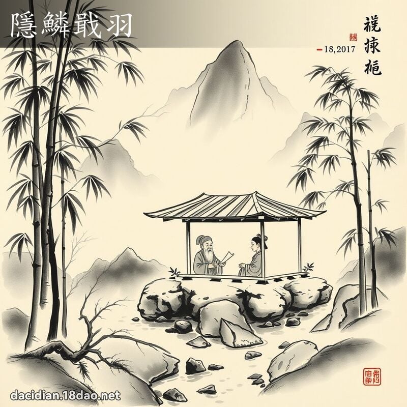 隱鳞戢羽 配图