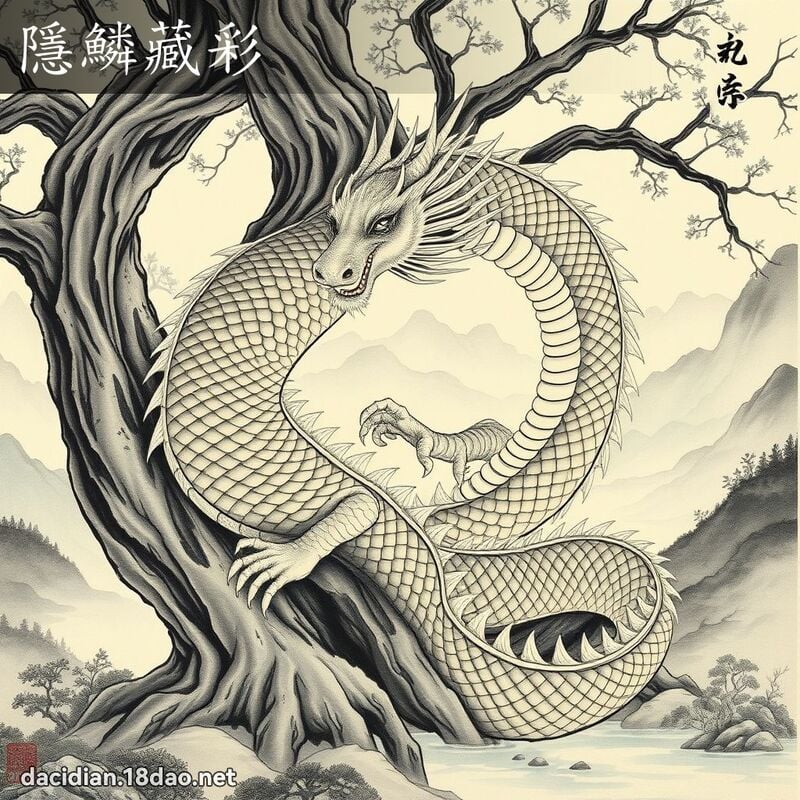隱鳞藏彩 配图