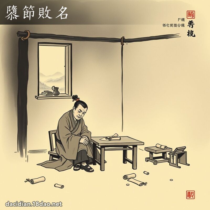 隳节败名 配图