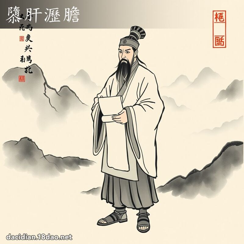 隳肝沥胆 配图