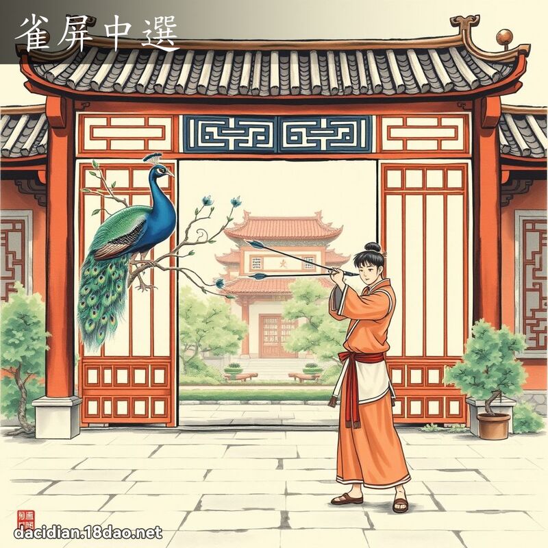 雀屏中选 配图