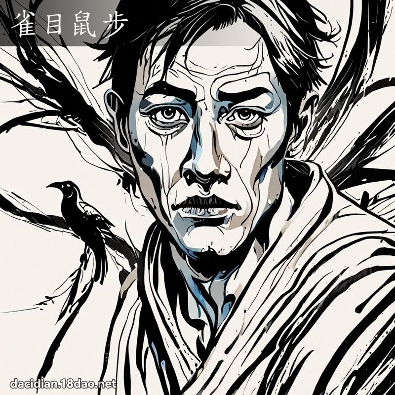 雀目鼠步 配图