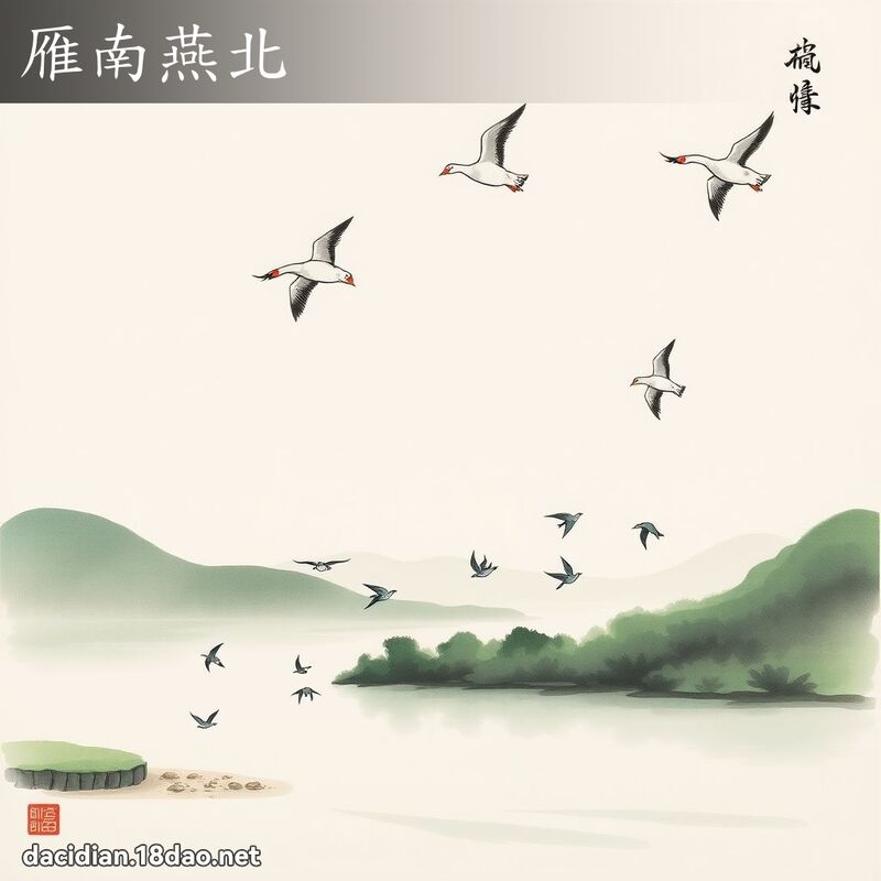 雁南燕北 配图