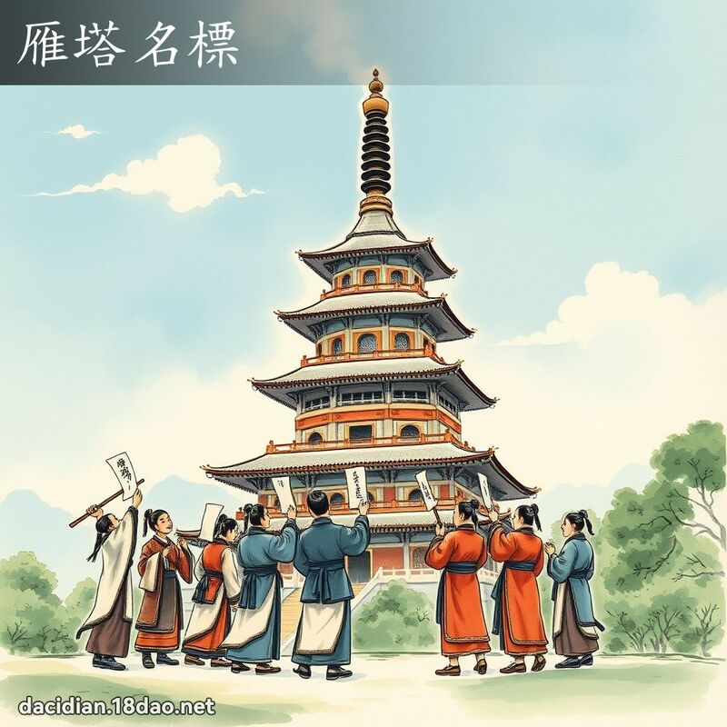 雁塔名標 配图