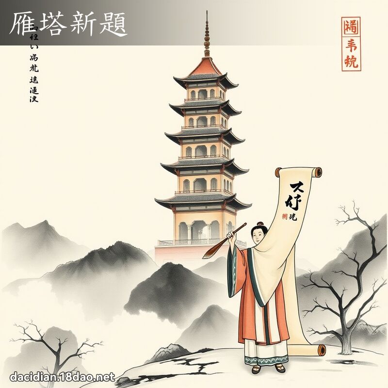 雁塔新题 配图