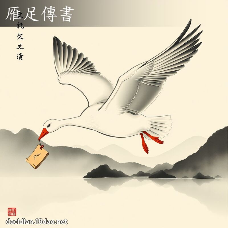 雁足传书 配图