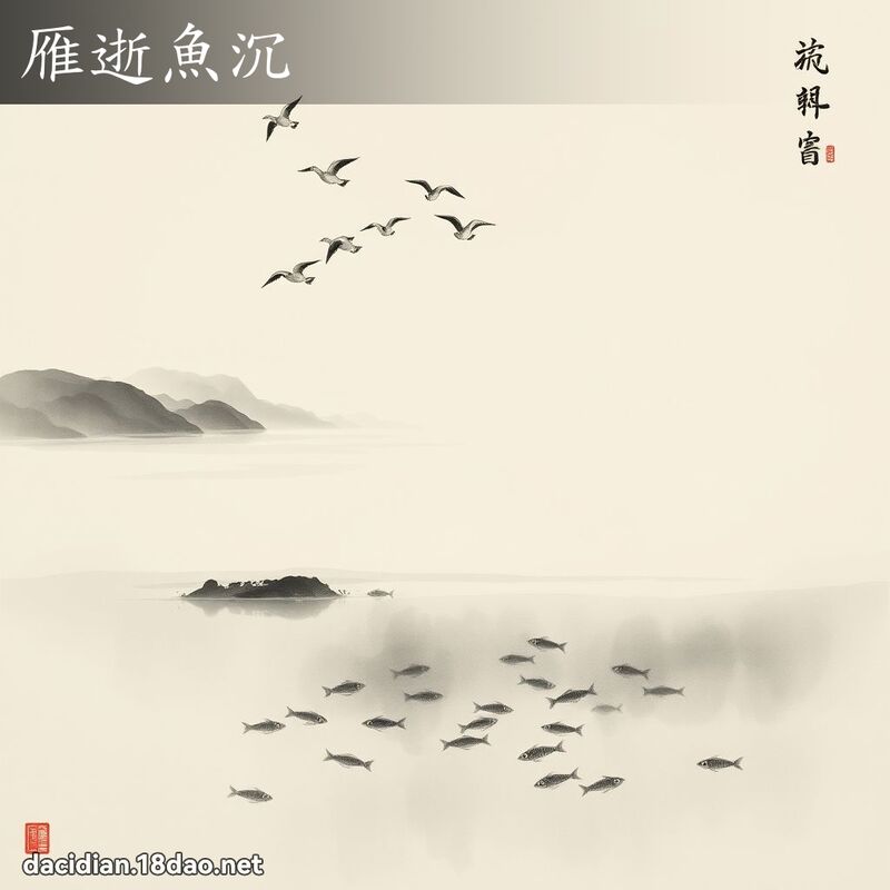雁逝鱼沉 配图