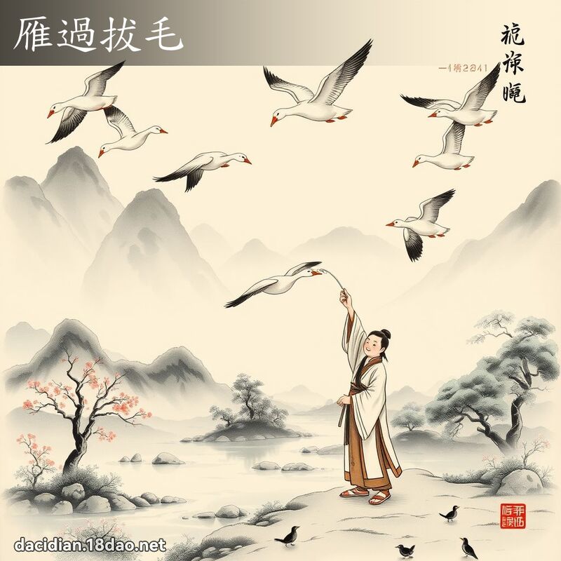 雁过拔毛 配图