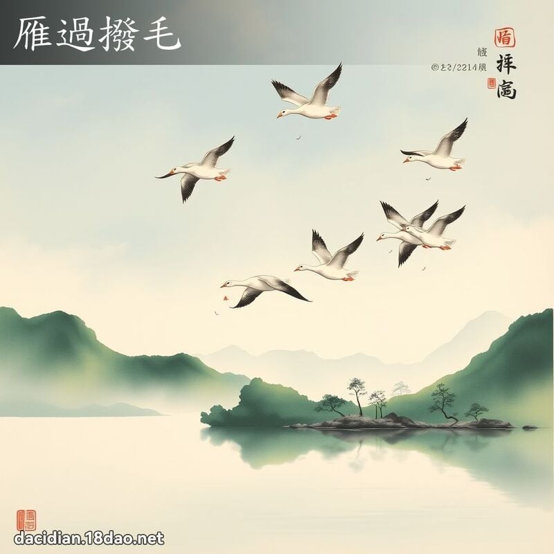 雁过拨毛 配图