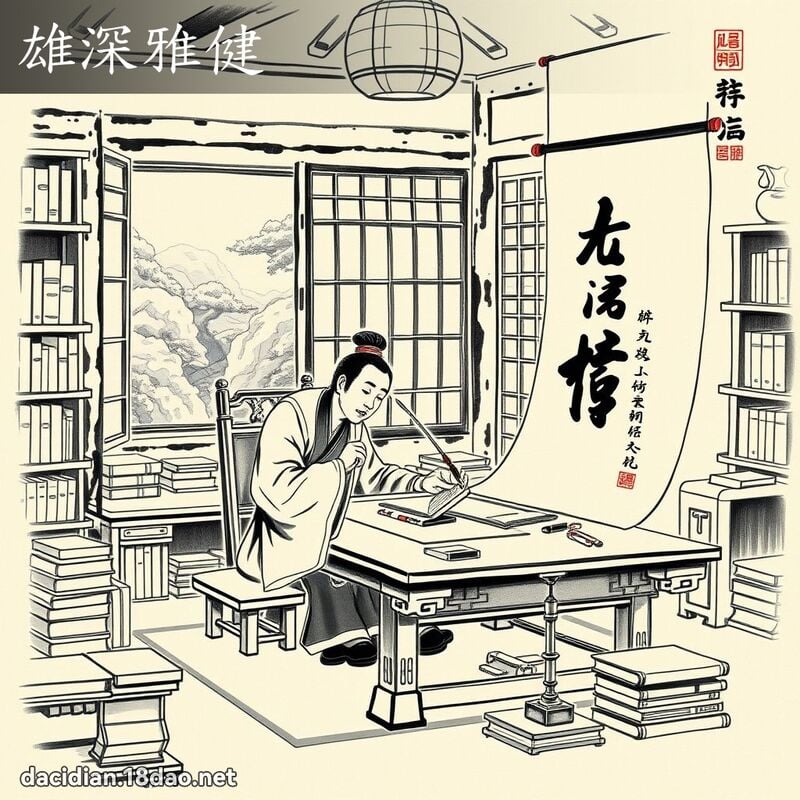 雄深雅健 配图
