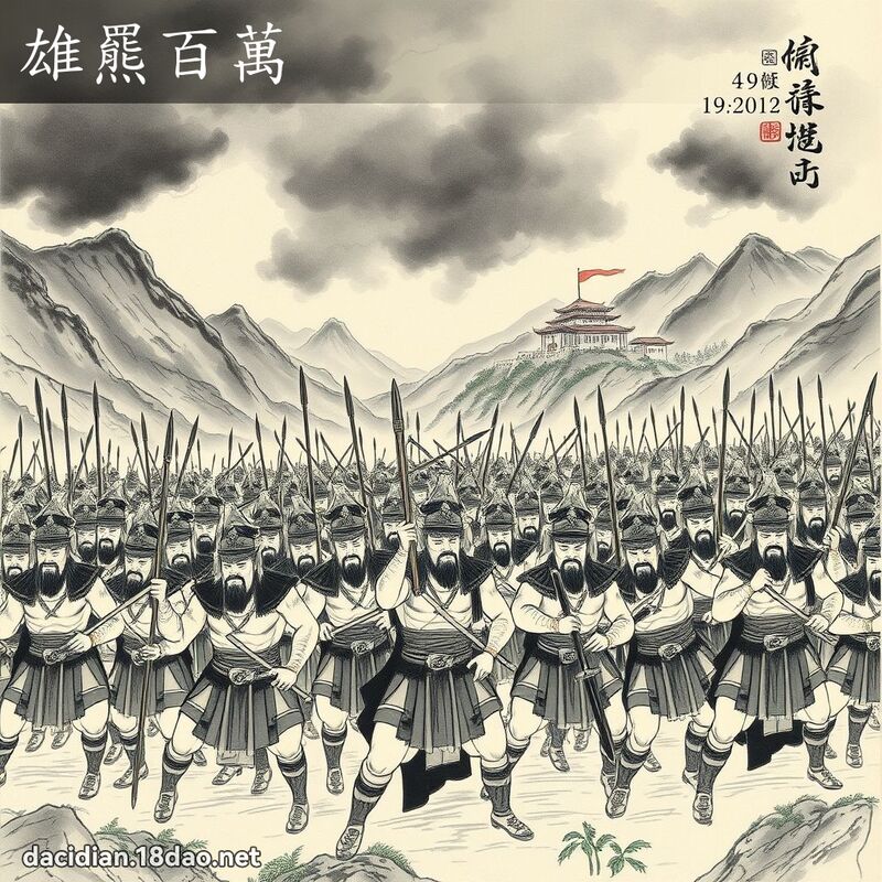 雄羆百萬 配图