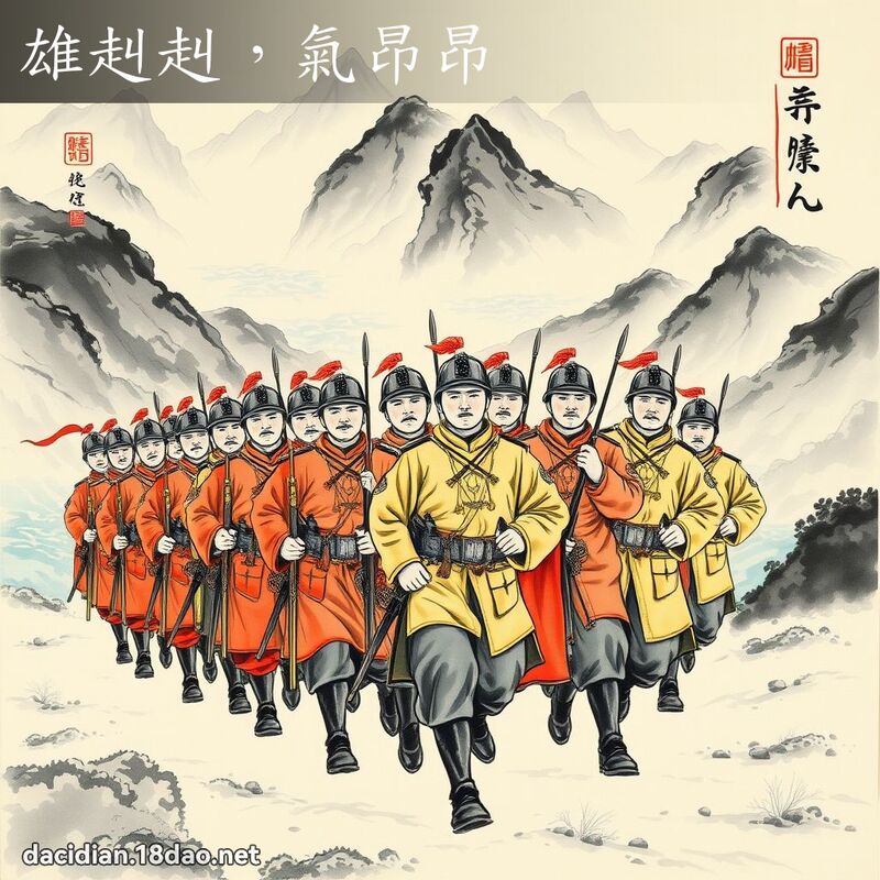 雄赳赳,氣昂昂 配图