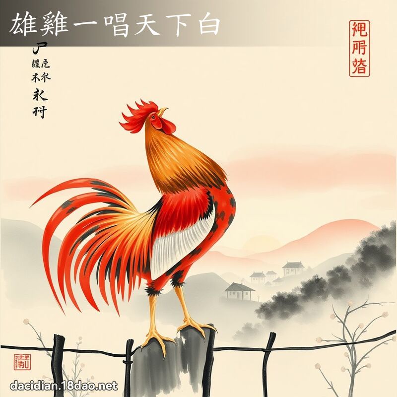 雄雞一唱天下白 配图