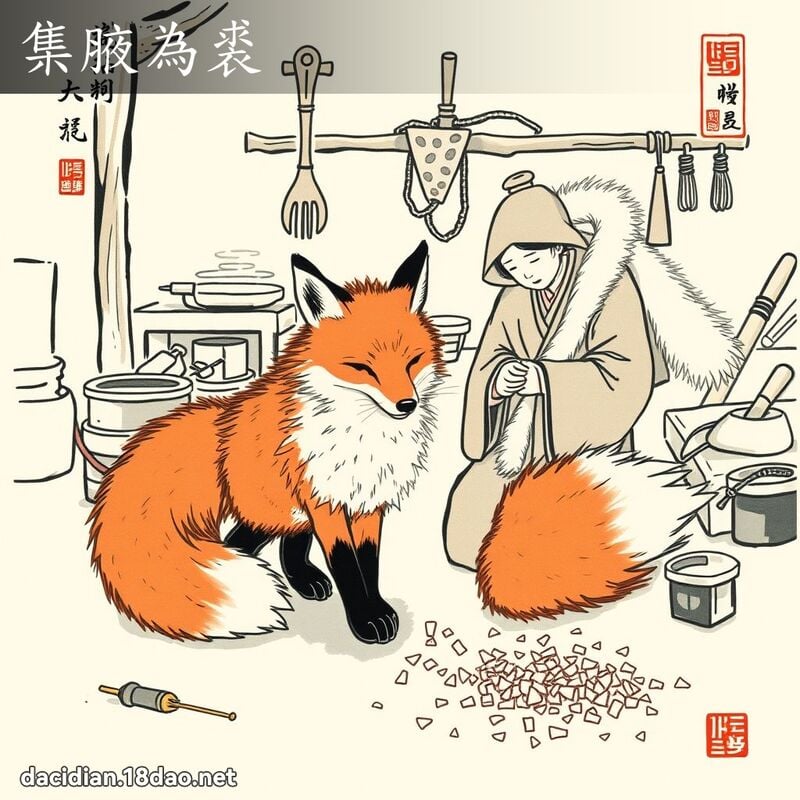 集腋為裘 配图