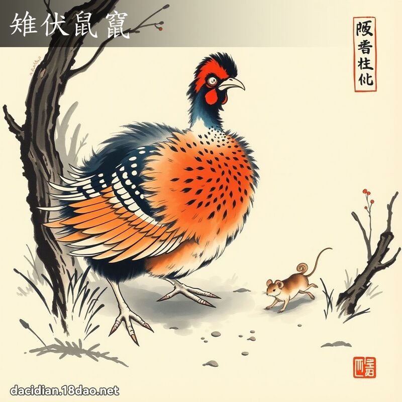 雉伏鼠竄 配图