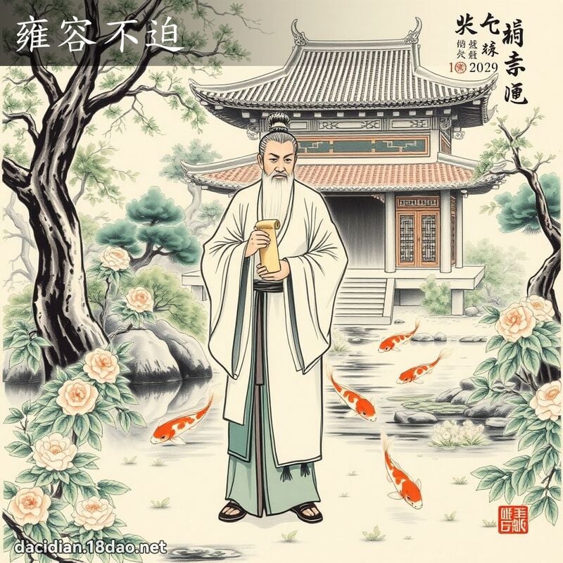 雍容不迫 配图