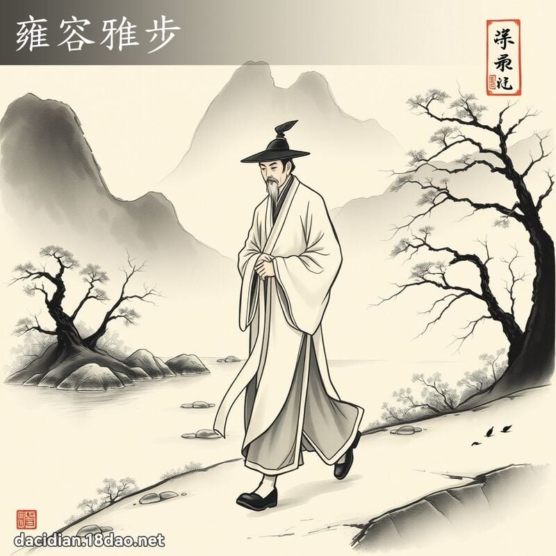 雍容雅步 配图