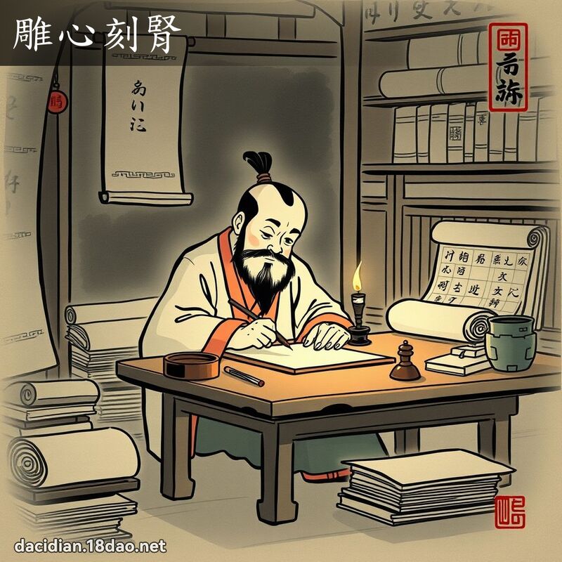 雕心刻腎 配图