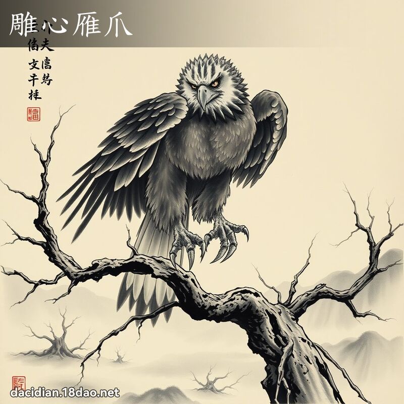 雕心雁爪 配图