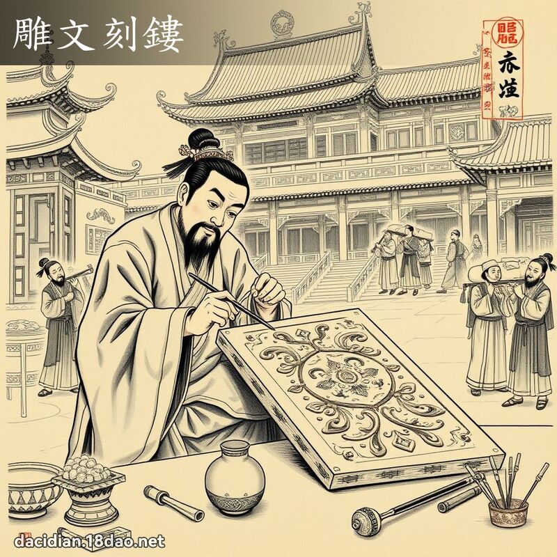 雕文刻鏤 配图