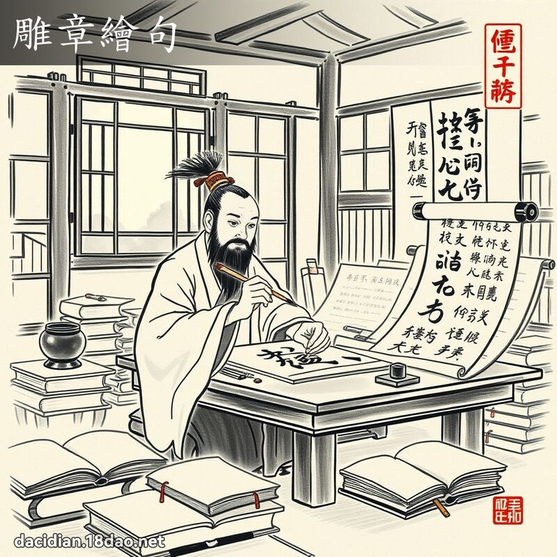 雕章繪句 配图