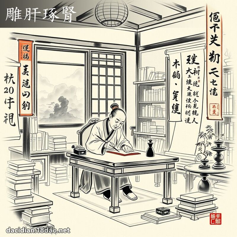 雕肝琢腎 配图