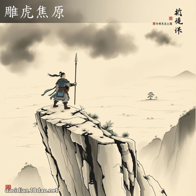 雕虎焦原 配图