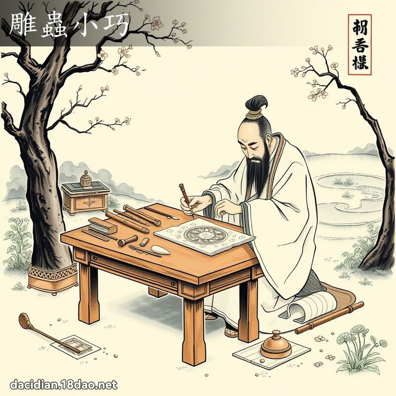 雕蟲小巧 配图