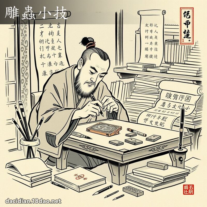 雕蟲小技 配图