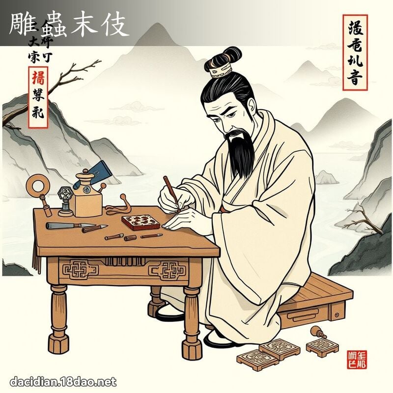 雕蟲末伎 配图