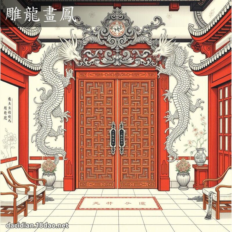 雕龍畫鳳 配图