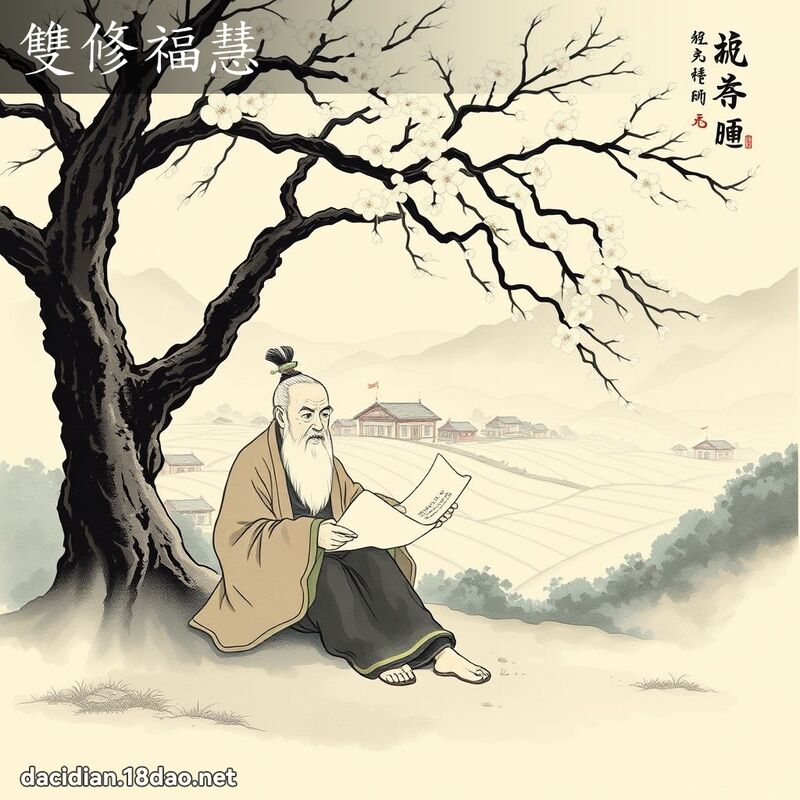 雙修福慧 配图