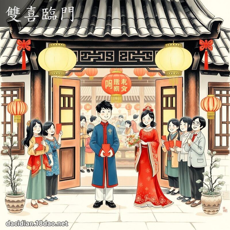 雙喜臨門 配图