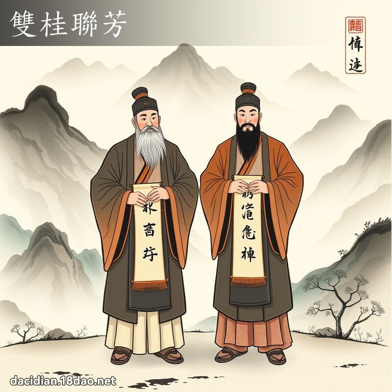 雙桂聯芳 配图